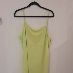 Lime Green Slip Dress